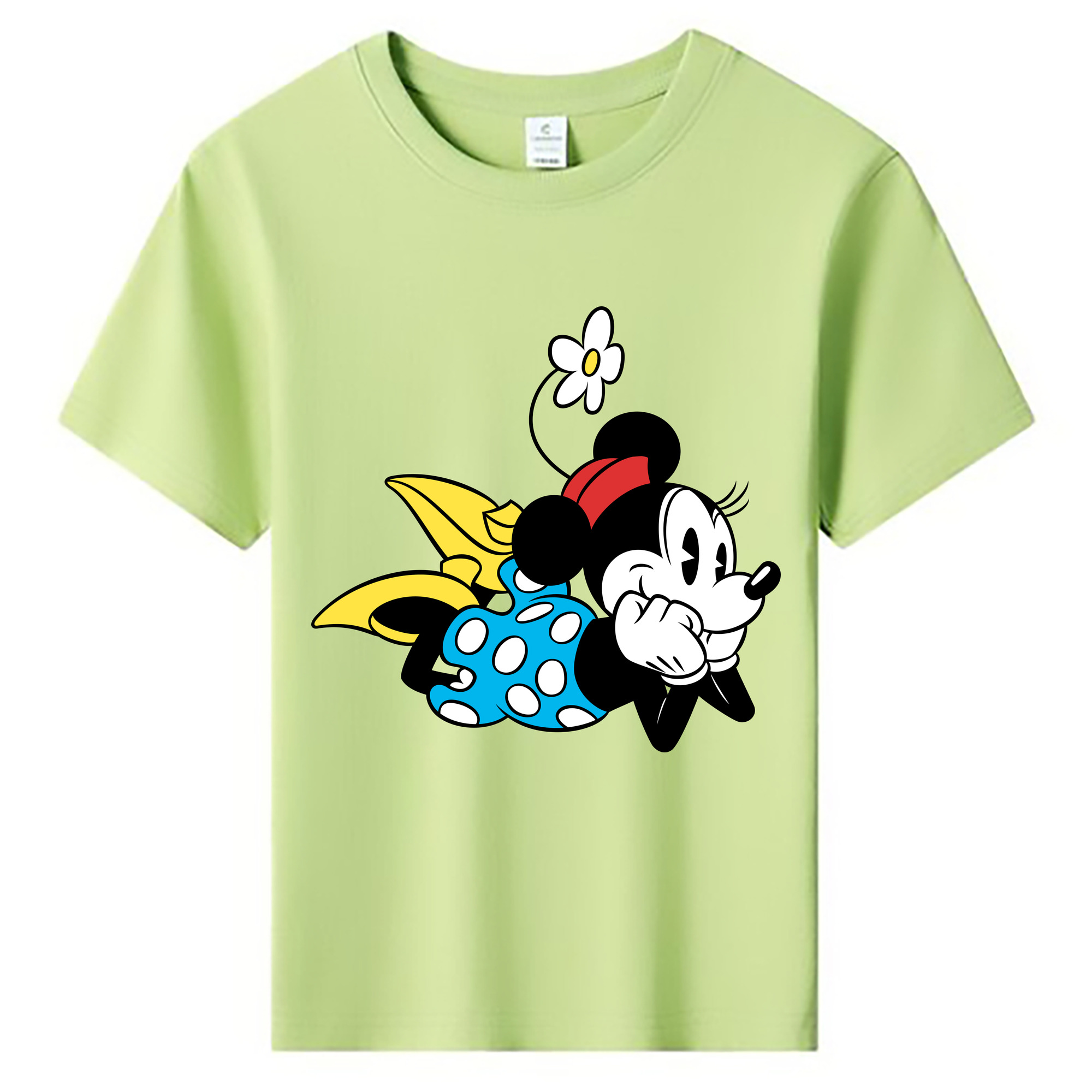 ミッキーマウス Mickey Mouse 綿100％キッズTシャツ（フロントプリント）